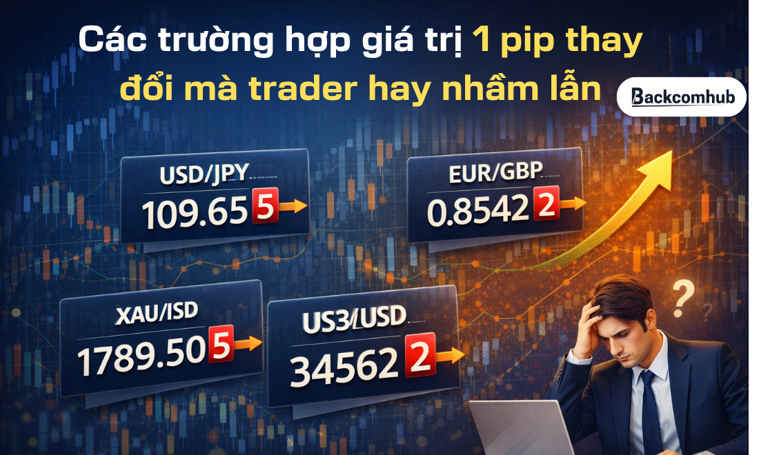Các trường hợp giá trị 1 pip thay đổi mà trader hay nhầm lẫn