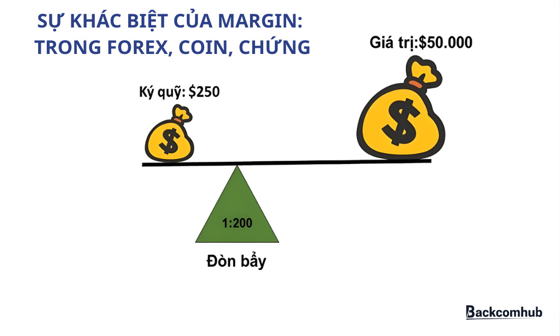 Vay margin trên sàn coin, forex hay công ty chứng khoán sẽ có những điểm khác biệt nhau 