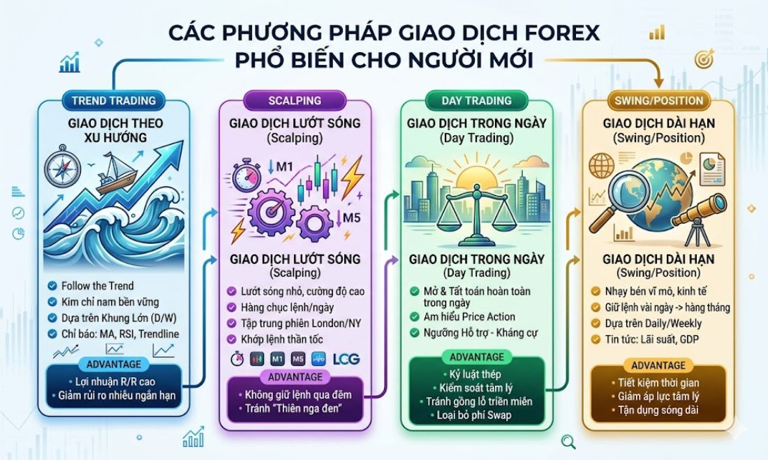 Nhà đầu tư cần chọn cho mình phương pháp giao dịch phù hợp 