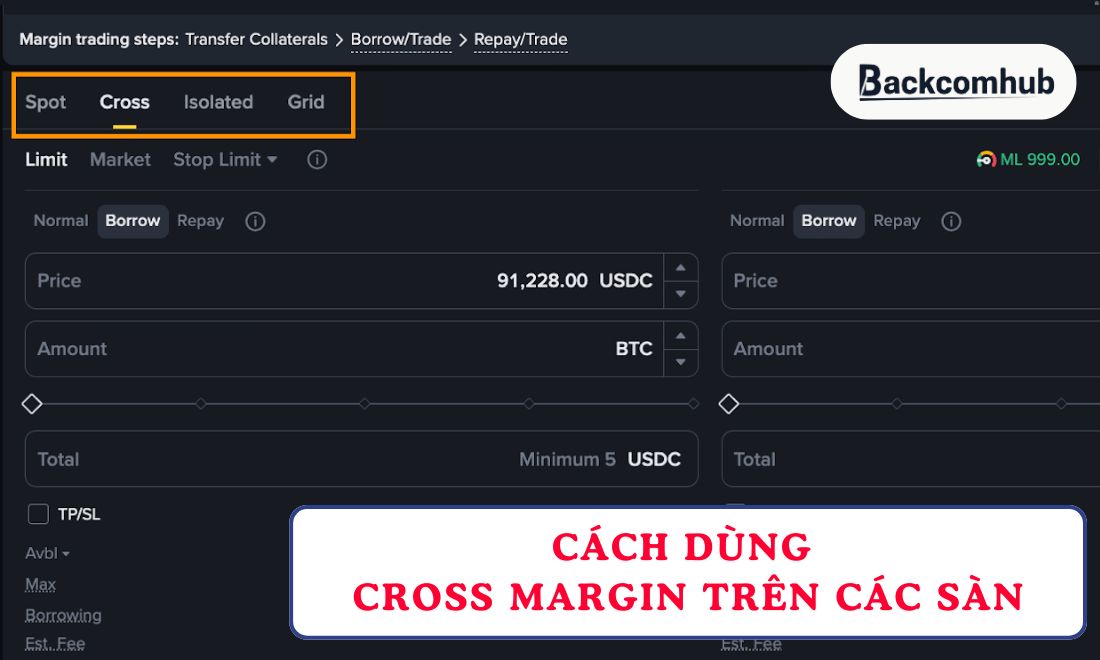 Cách sử dụng cross margin trên các sàn giao dịch tiền điện tử phổ biến hiện nay 