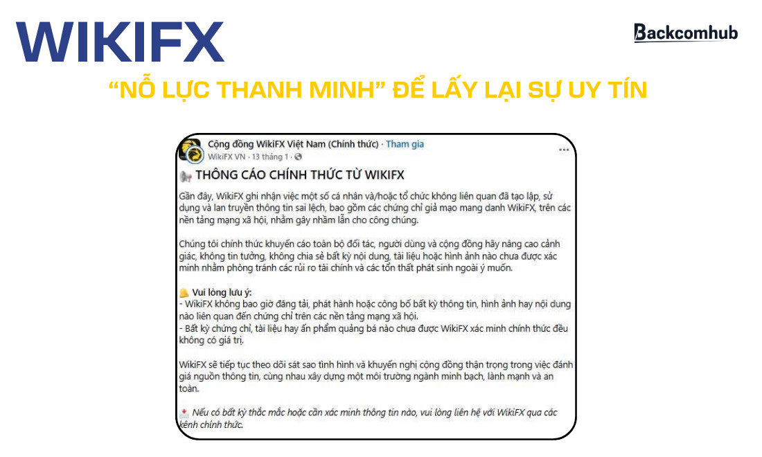 Trước các tin đồn lừa đảo, WikiFX không ngừng nỗ lực thanh minh để lấy lại sự uy tín trong mắt các nhà đầu tư