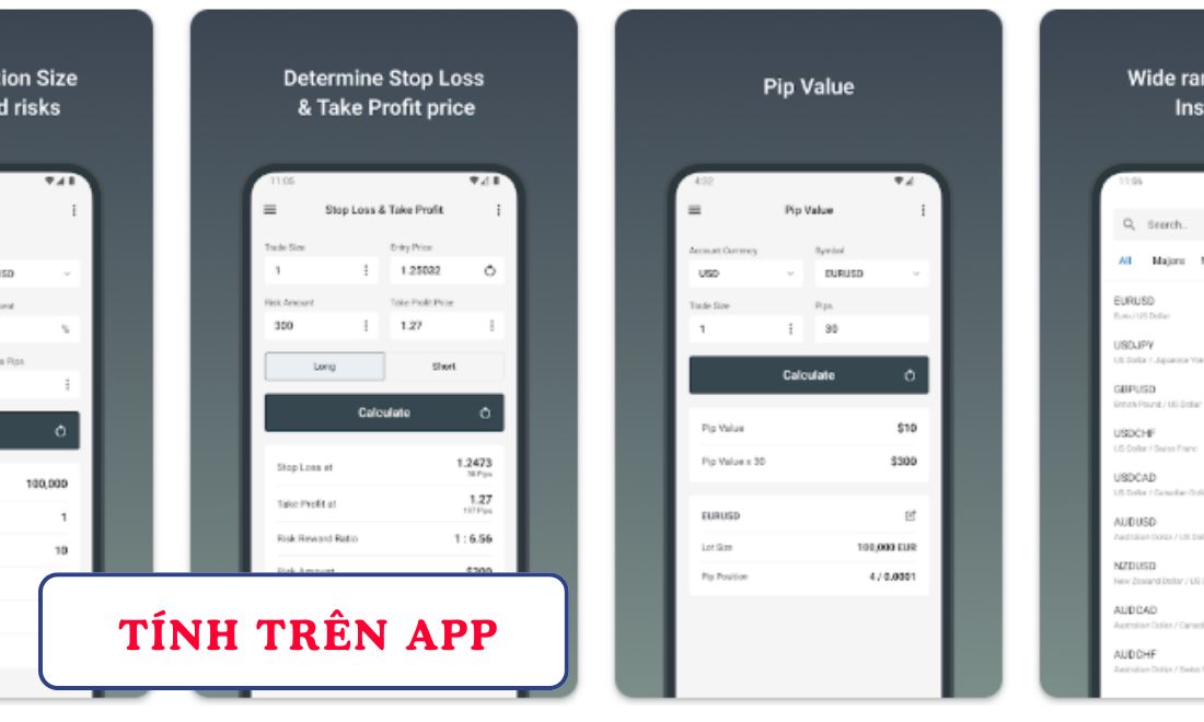 App tính pip lot là một trong những công cụ tính pip lot hiệu quả 
