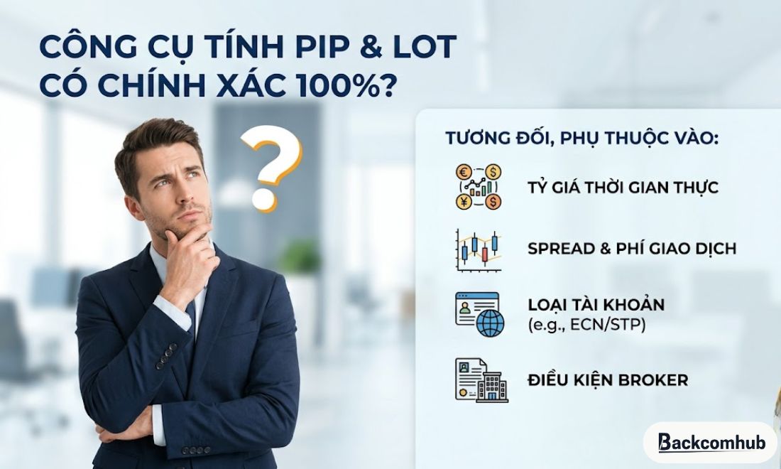 Tool hỗ trợ tính pip và lot trong forex không đảm bảo độ chính xác 100% 