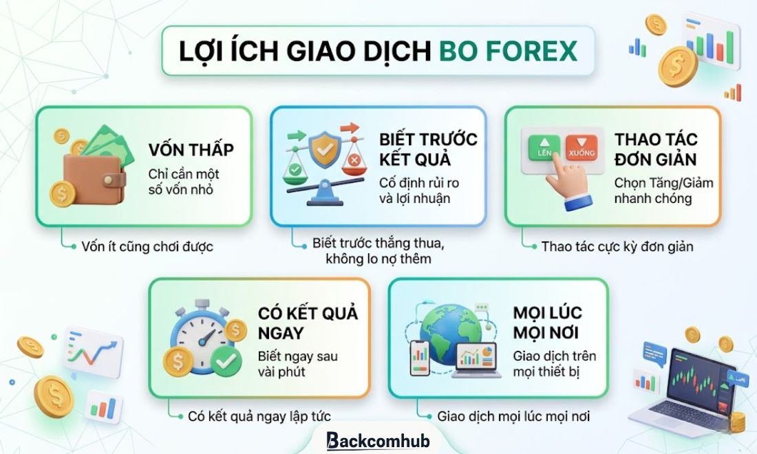 Những lợi ích mà nhà đầu tư nhận được khi chơi Bo ngoại hối 