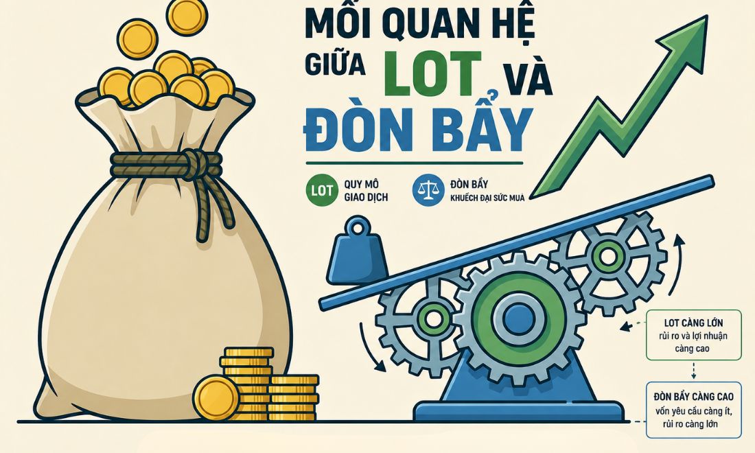 Mối quan hệ giữa lot và đòn bẩy 