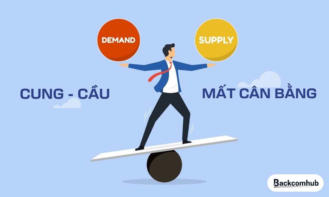 Quy luật cung cầu bị mất cân bằng là một trong số những nguyên nhân gây ra sự biến động