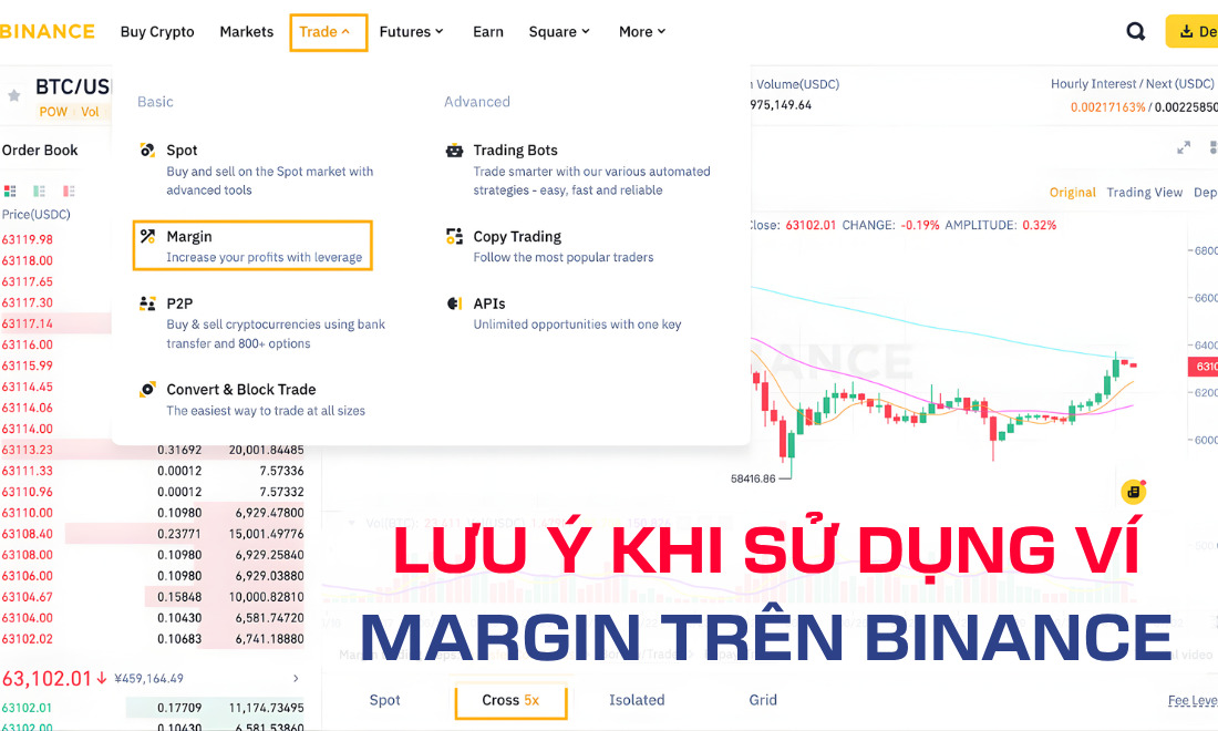 Nhưng điều mà coin thủ cần lưu ý khi sử dụng ví margin trên Binance