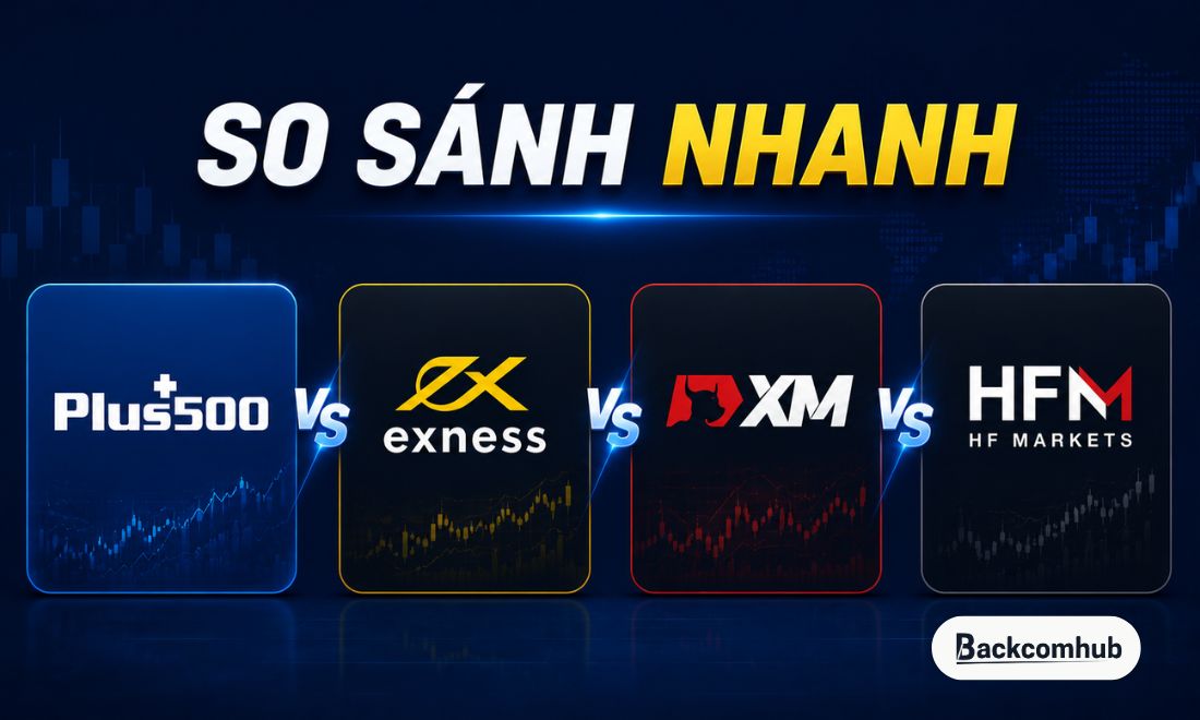 So sánh giữa plus 500 với các nền tảng giao dịch CFD & Forex lớn khác 