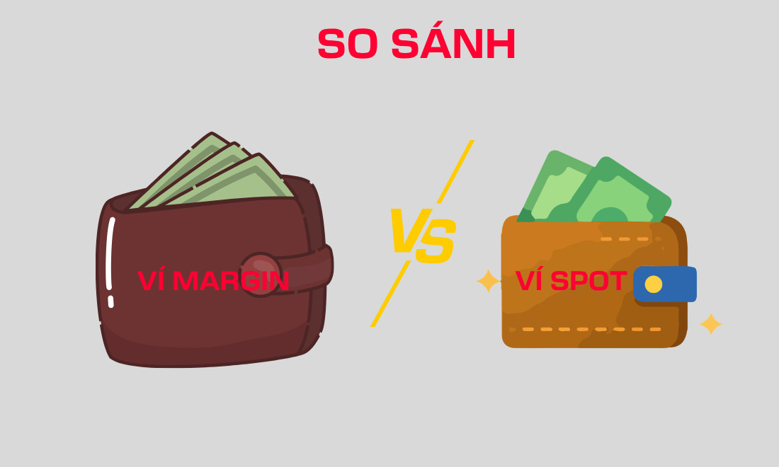 Điểm khác biệt của ví margin so với ví spot