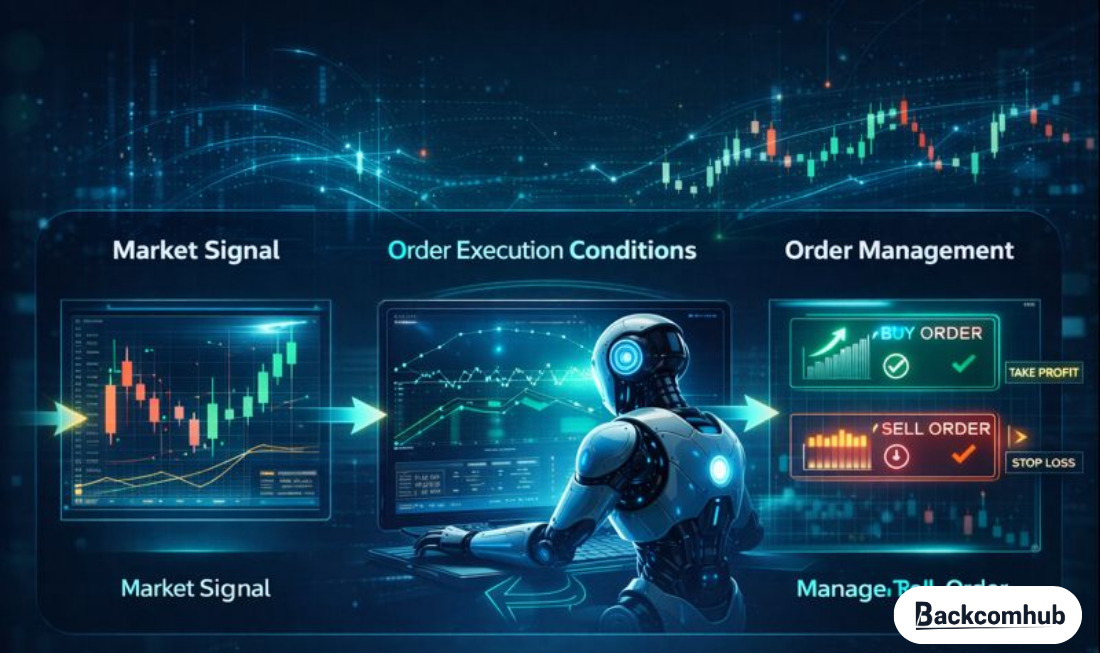 Bot trade ngắn hạn vận hành dựa trên dữ liệu thị trường theo thời gian thực