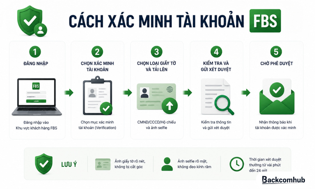 Cách xác minh tài khoản FBS