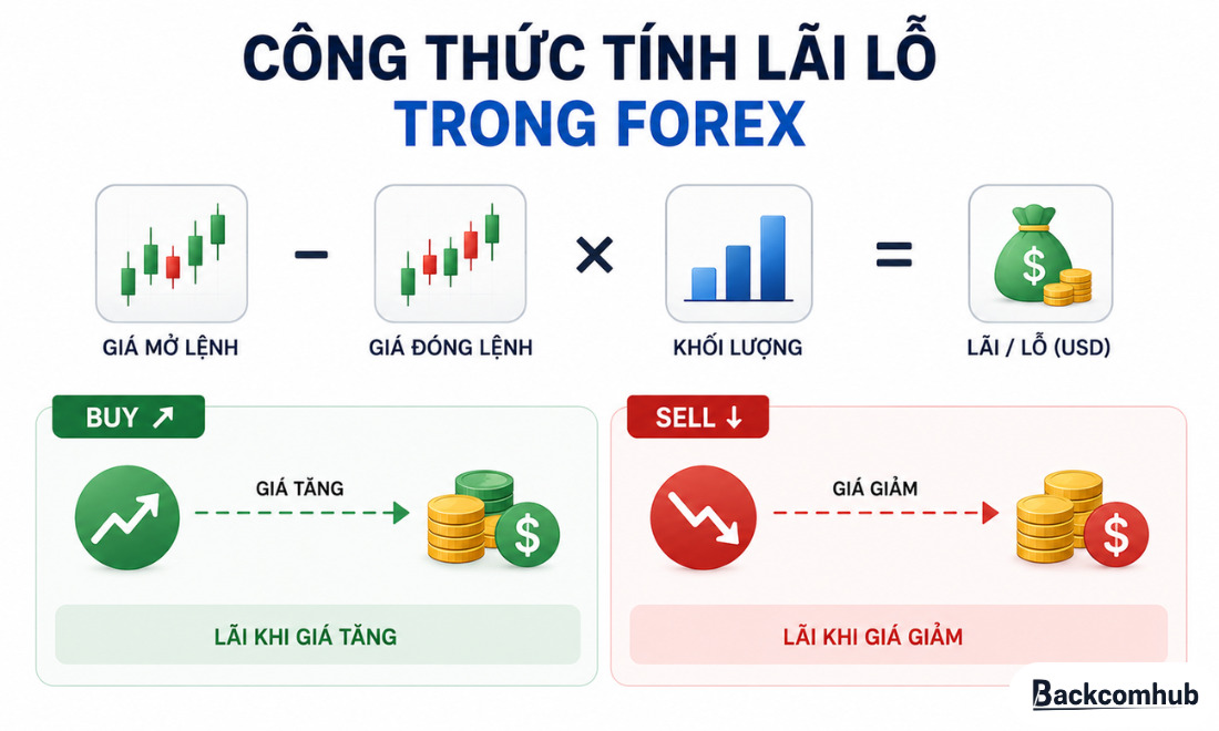 Công thức tính lãi lỗ trong Forex