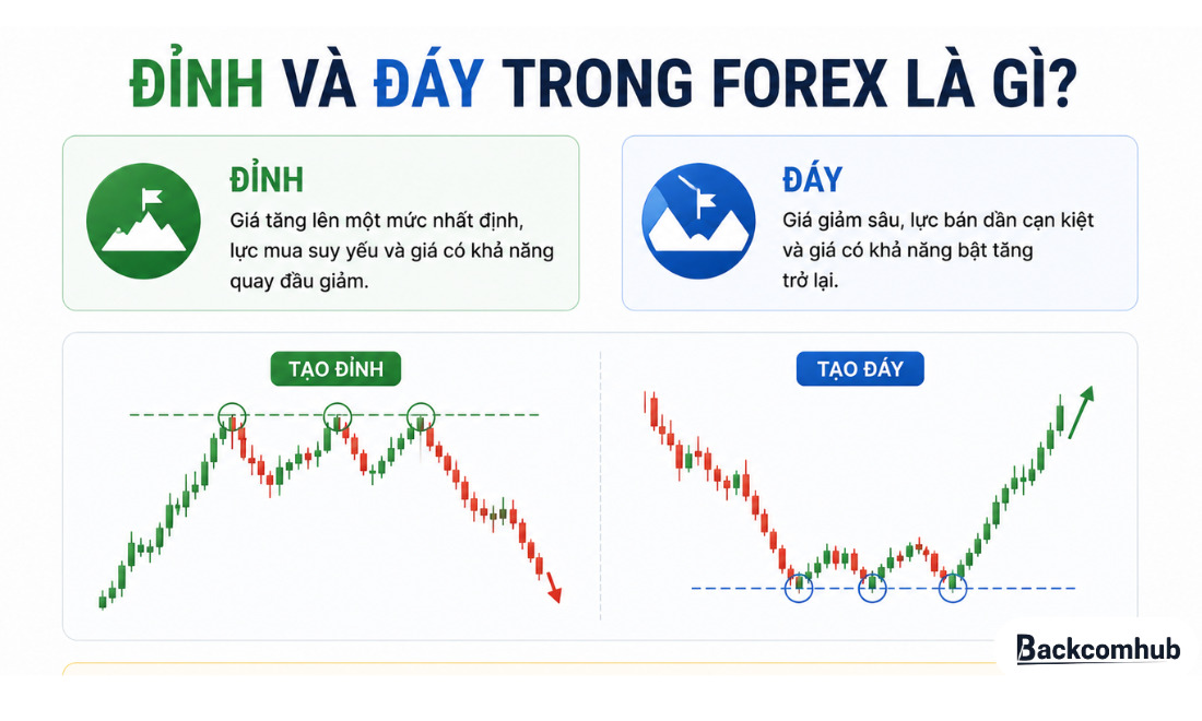 Đỉnh và đáy trong Forex là gì?