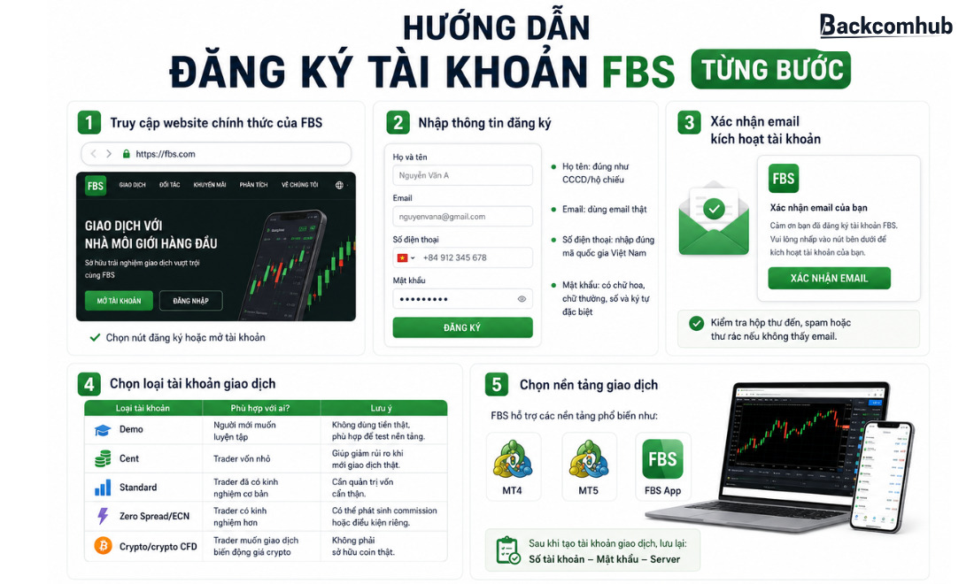 Hướng dẫn đăng ký tài khoản FBS từng bước