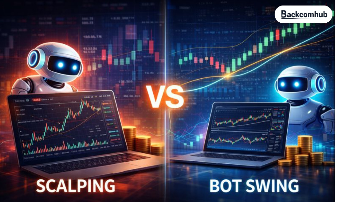 So với scalping, bot swing không yêu cầu xử lý nhanh theo từng biến động