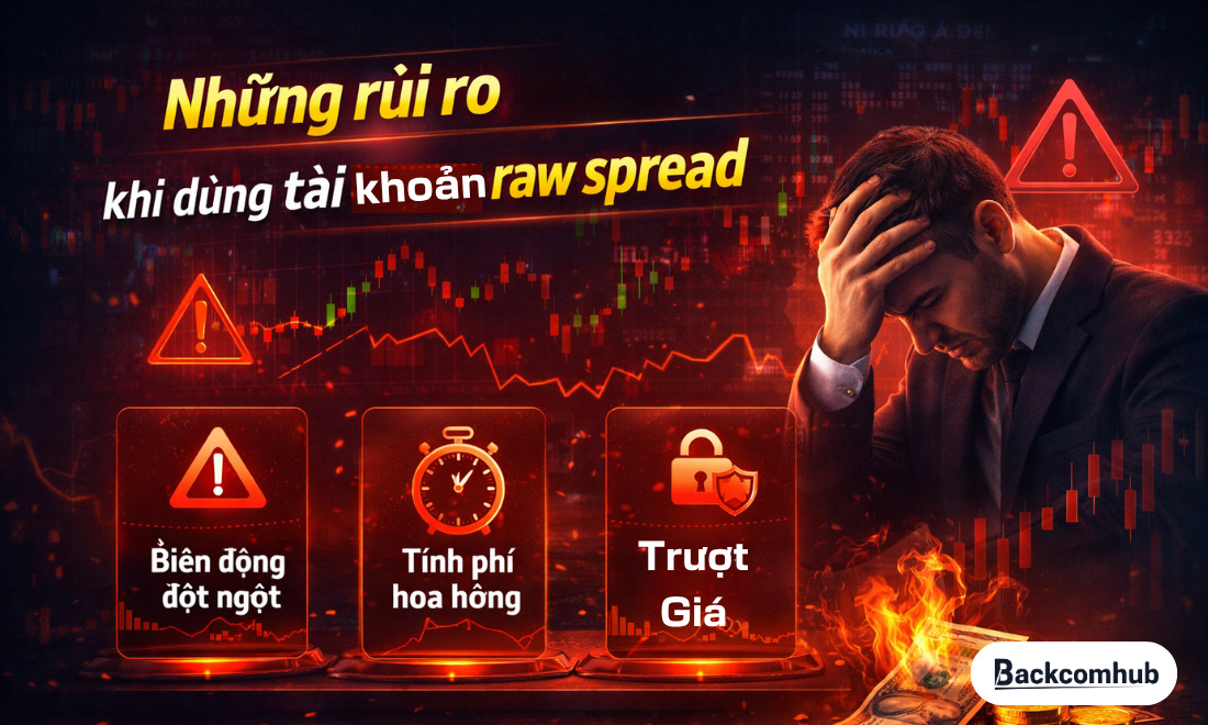 Những rủi ro cần biết khi dùng tài khoản raw spread 