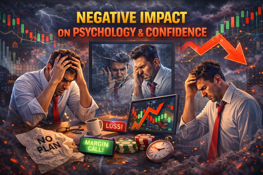 Mỗi lệnh thua đều ảnh hưởng tiêu cực đến tâm lý trader