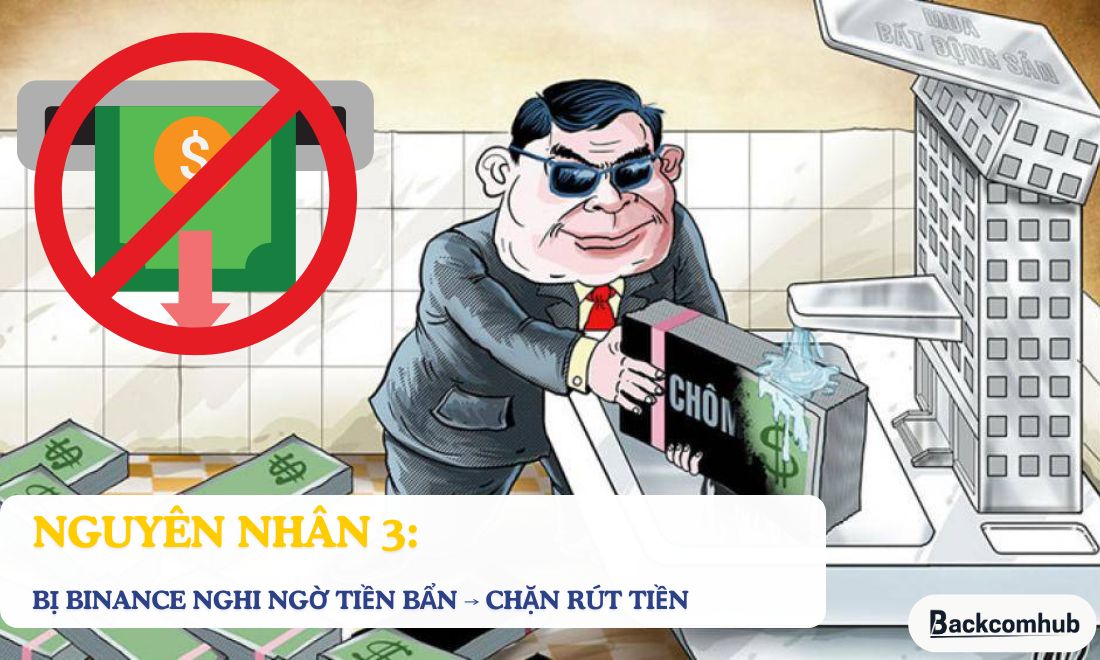 Tình trạng Binance không rút được tiền có thể do tiền của coin thủ bị nghi là tiền bẩn 
