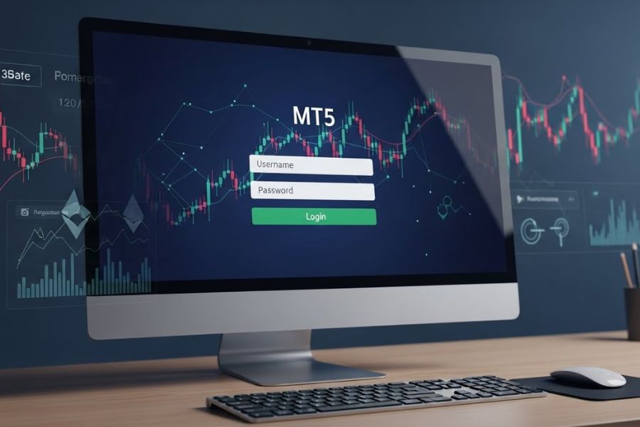 Cách đăng nhập MT5 trên máy tính cho trader crypto Cách đăng nhập MT5 trên máy tính cho trader crypto