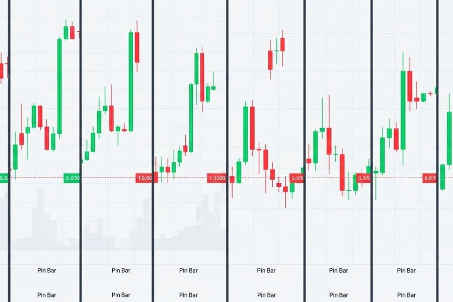 3 loại nến pin bar phổ biến