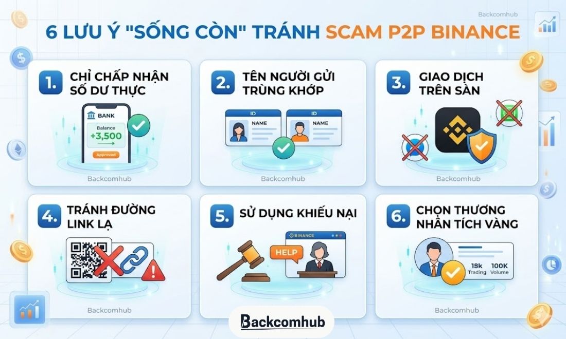 Những điều coin thủ cần lưu ý khi thực hiện rút tiền từ sàn Binance về ngân hàng trên điện thoại