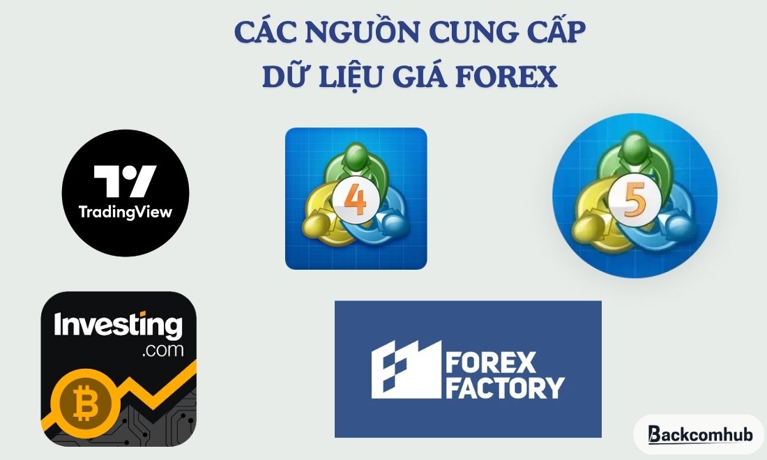 Các nguồn cung cấp toàn cảnh dữ liệu giá của thị trường Forex 