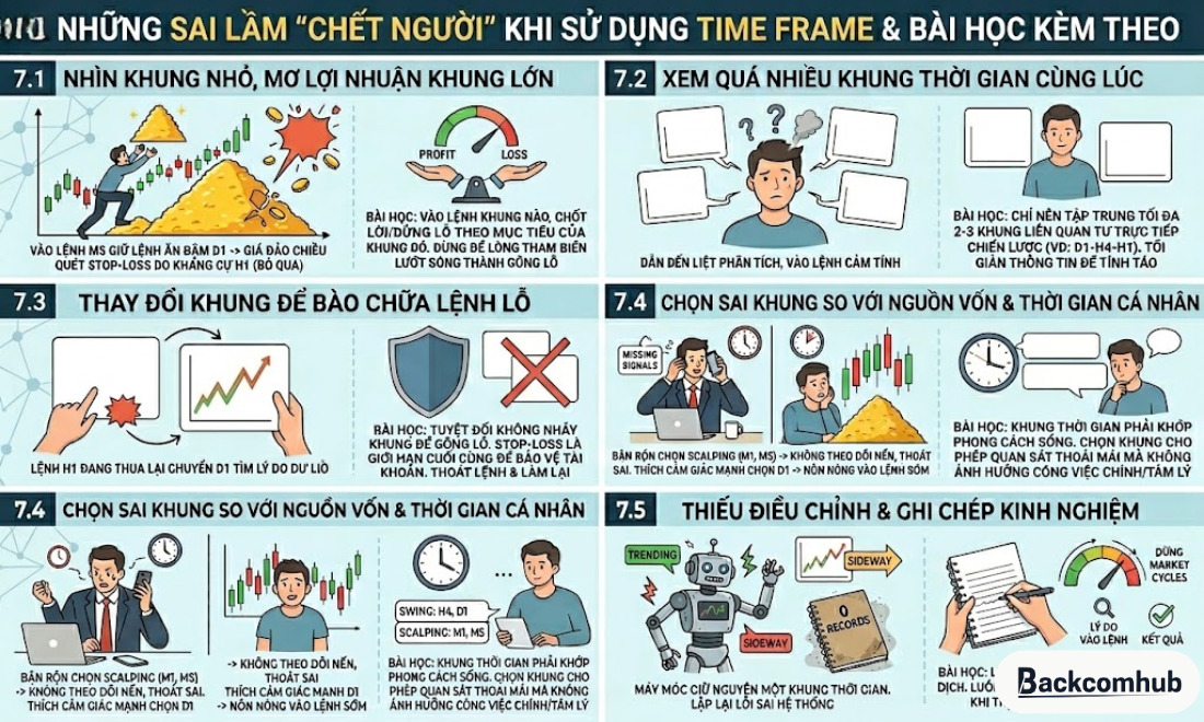 Những sai lầm mà các nhà phân tích kỹ thuật thường dính phải khi dùng time frame 