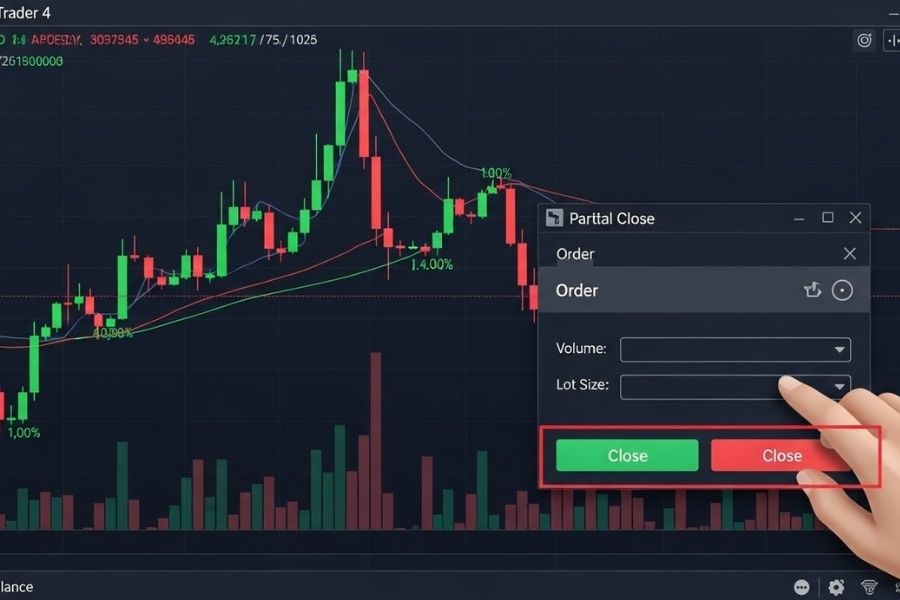 Cách đóng lệnh trên mt4 và mt5