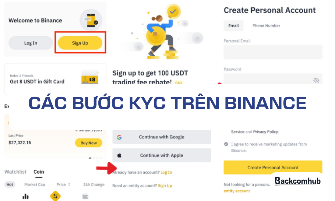 Các bước xác minh danh tính trên Binance 