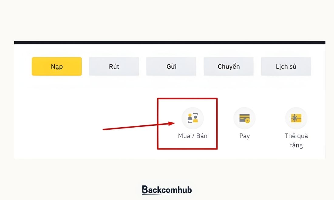 Chọn mua hoặc bán 