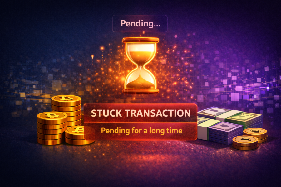 Kiểm tra mã TXID khi giao dịch bị treo, pending lâu