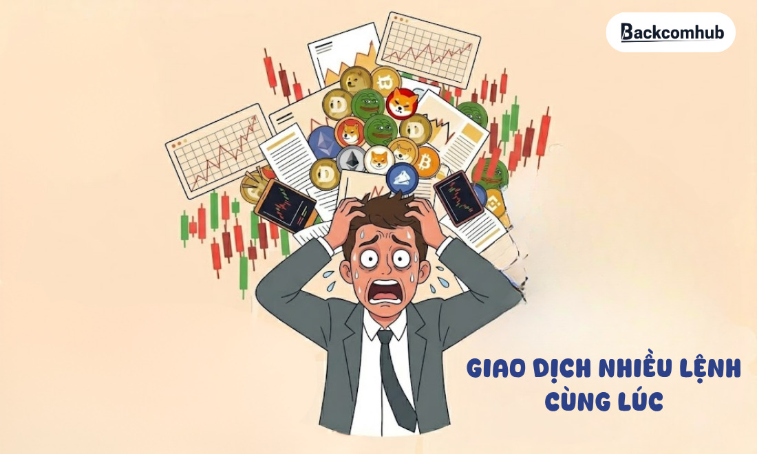 Giao dịch quá nhiều lệnh cùng lúc là lý do trader mới dễ cháy sạch tiền đã nạp