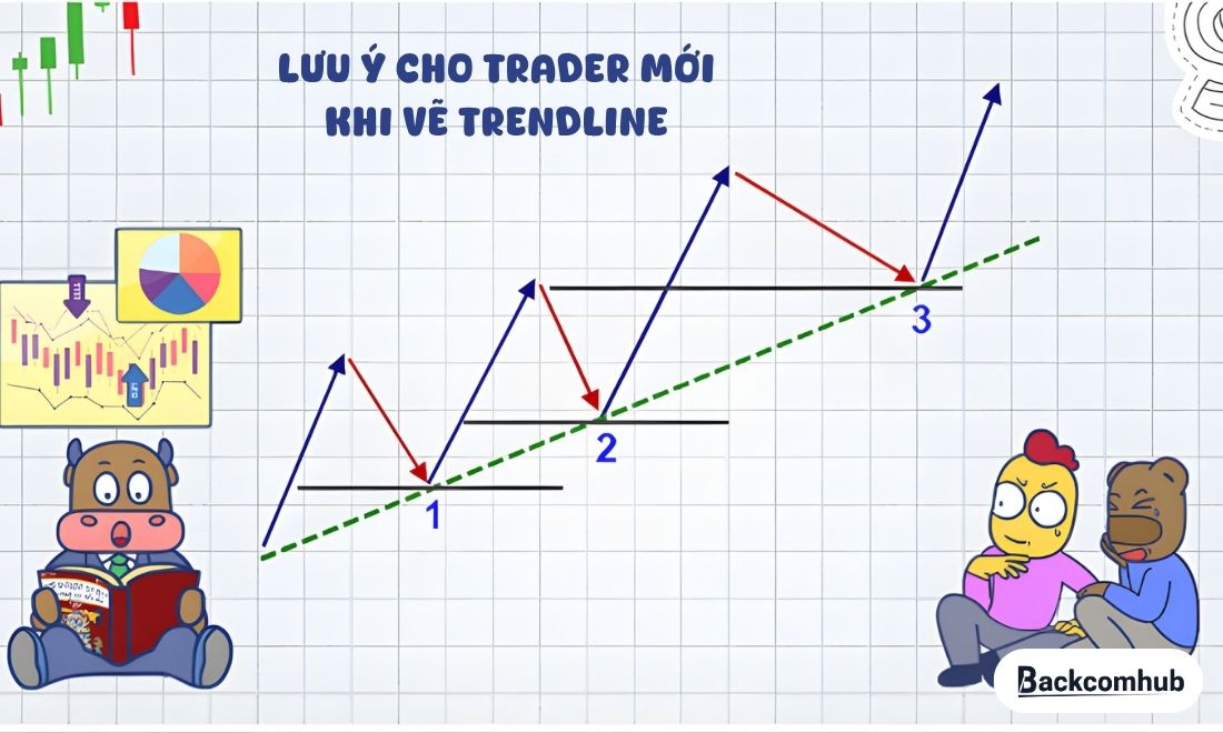 Những lưu ý cho người mới khi vẽ Trend line 