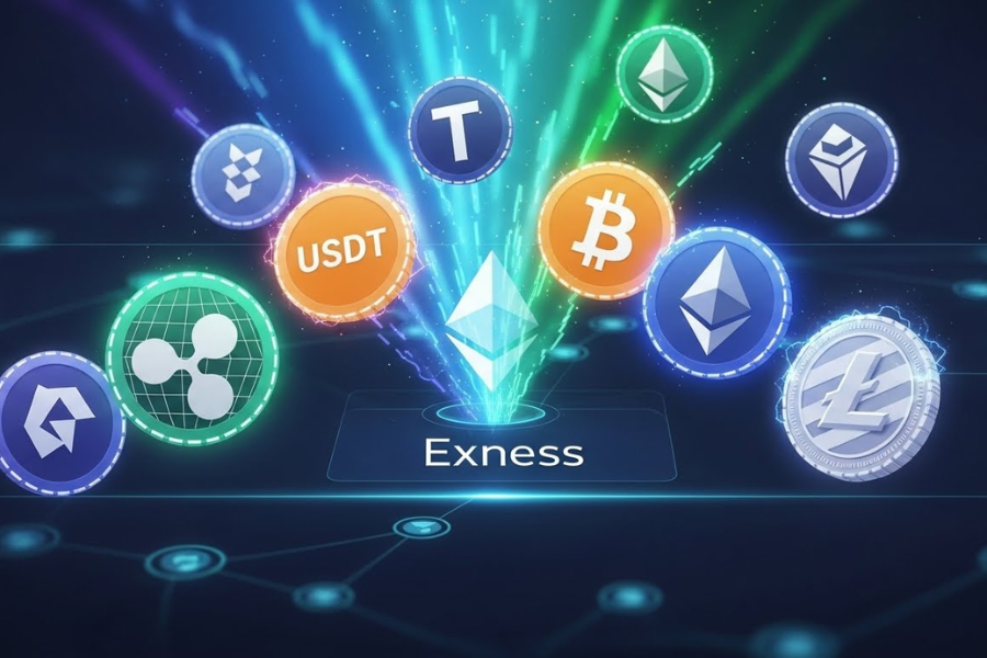 Nạp tiền Exness bằng USDT và các loại crypto hỗ trợ