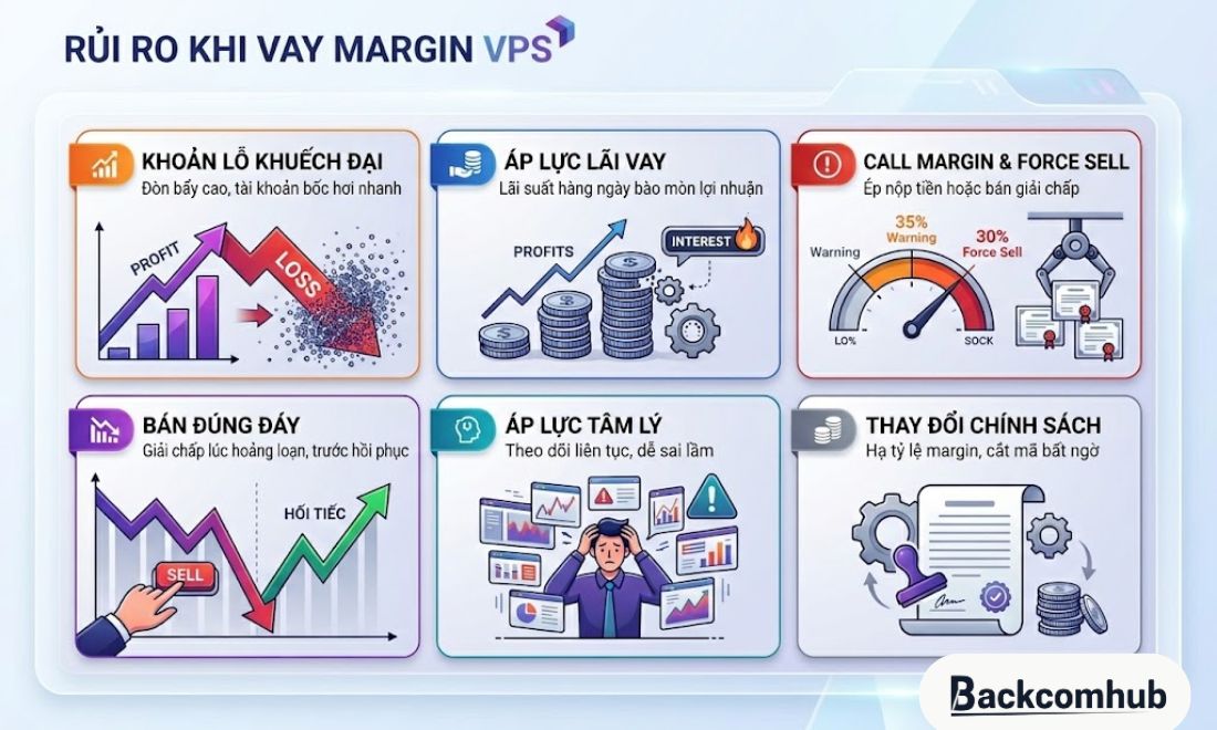 Các chứng thủ sẽ phải đối mặt với không ít rủi ro khi vay margin tại VPS 