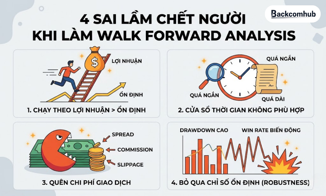 Walk forward analysis là gì? Những sai lầm khi làm Walk Forward Analysis
