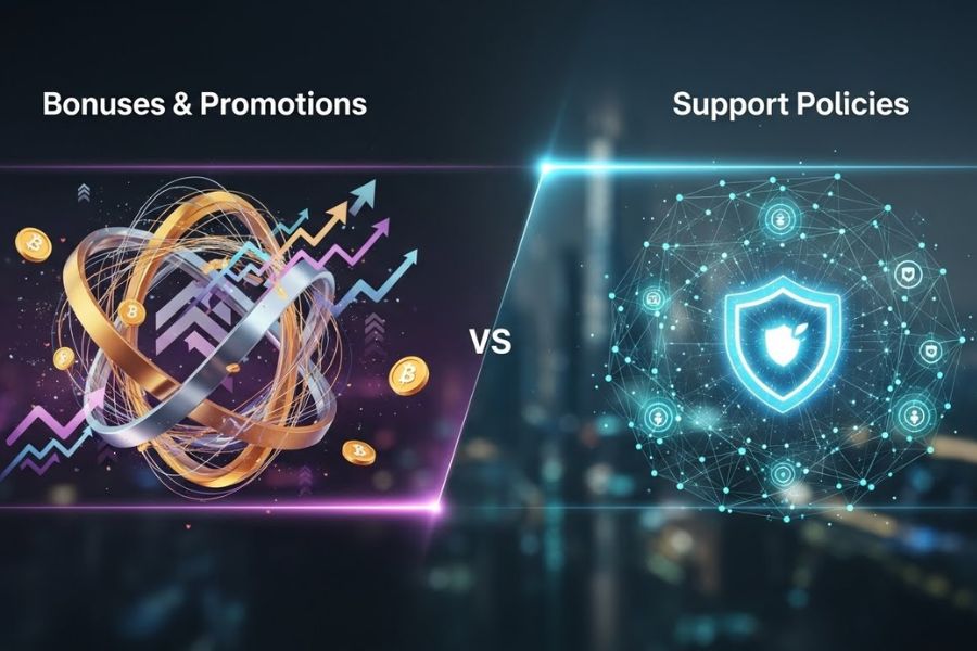 So sánh về bonus khuyến mãi và chính sách hỗ trợ giữa IC Markets và XM