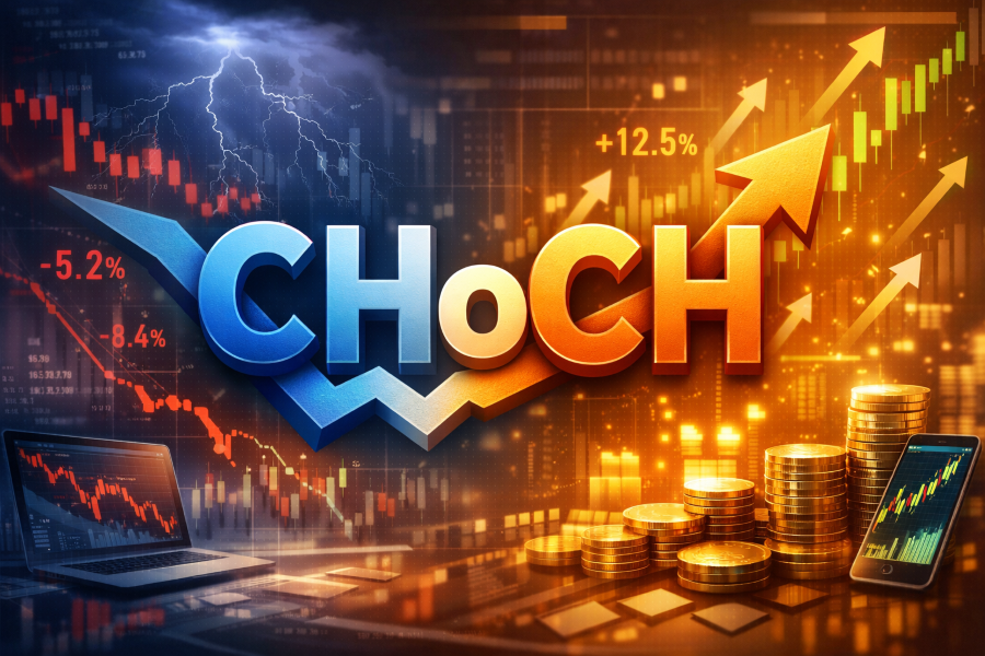 CHoCH báo hiệu xu hướng hiện tại có khả năng kết thúc