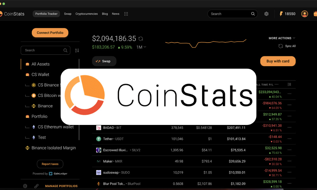 Công cụ phân tích kỹ thuật crypto CoinStats 
