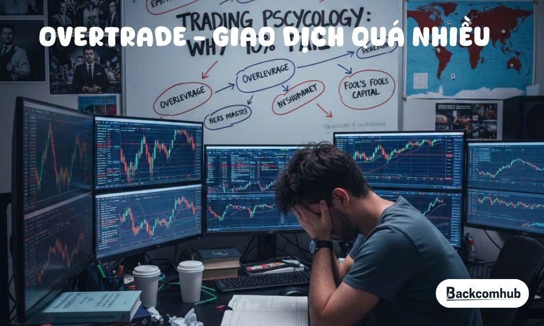 Giao dịch quá nhiều khiến trader bị mệt mỏi, áp lực và thất bại liên tiếp 