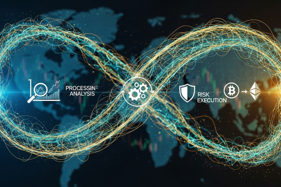 Vòng lặp vận hành liên tục của bot giao dịch Forex