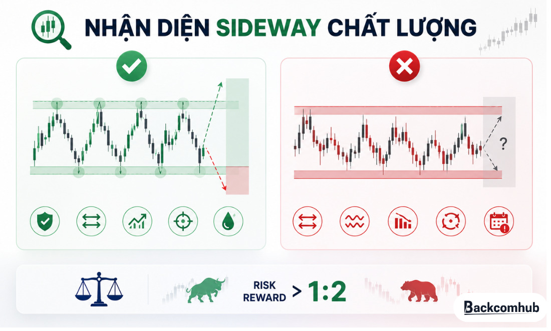 Cách nhận diện sideway chất lượng để giao dịch