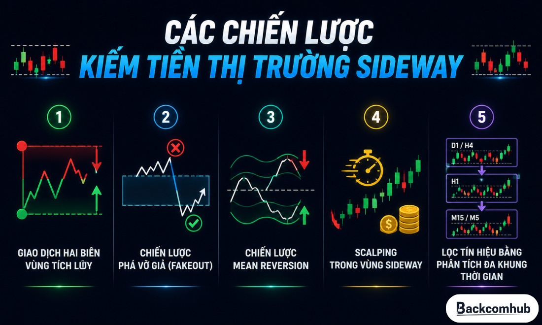 Các chiến lược kiếm tiền thị trường sideway