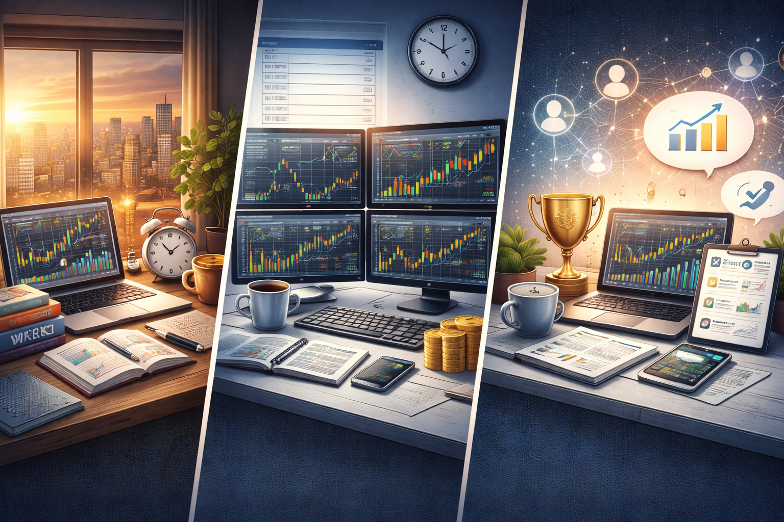 Trader toàn thời gian có lợi thế lớn về quỹ thời gian để nghiên cứu thị trường