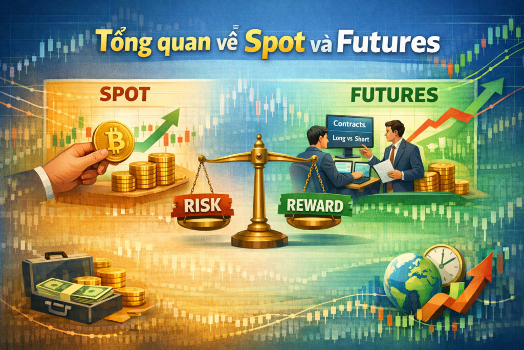 Spot vs Futures là gì? Phân biệt hai hình thức giao dịch phổ biến trong thị trường Crypto Spot vs Futures là gì? Phân biệt hai hình thức giao dịch phổ biến trong thị trường Crypto