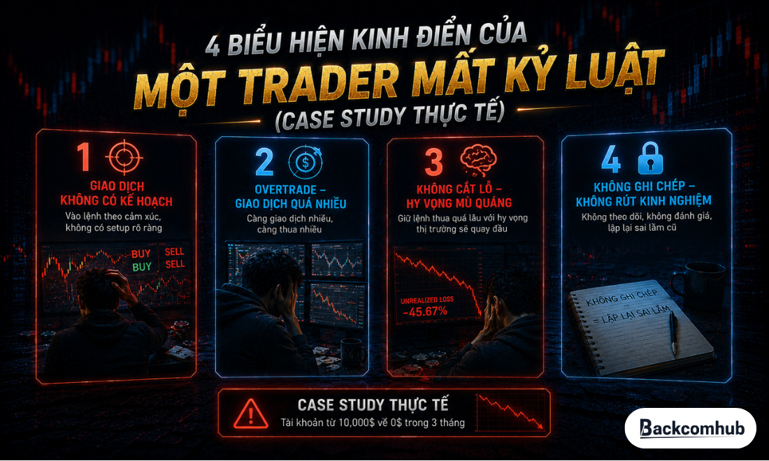 4 Biểu hiện kinh điển của một Trader mất kỷ luật