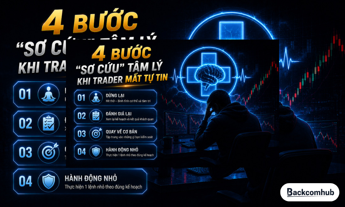 4 bước "Sơ cứu" tâm lý khi trader mất tự tin