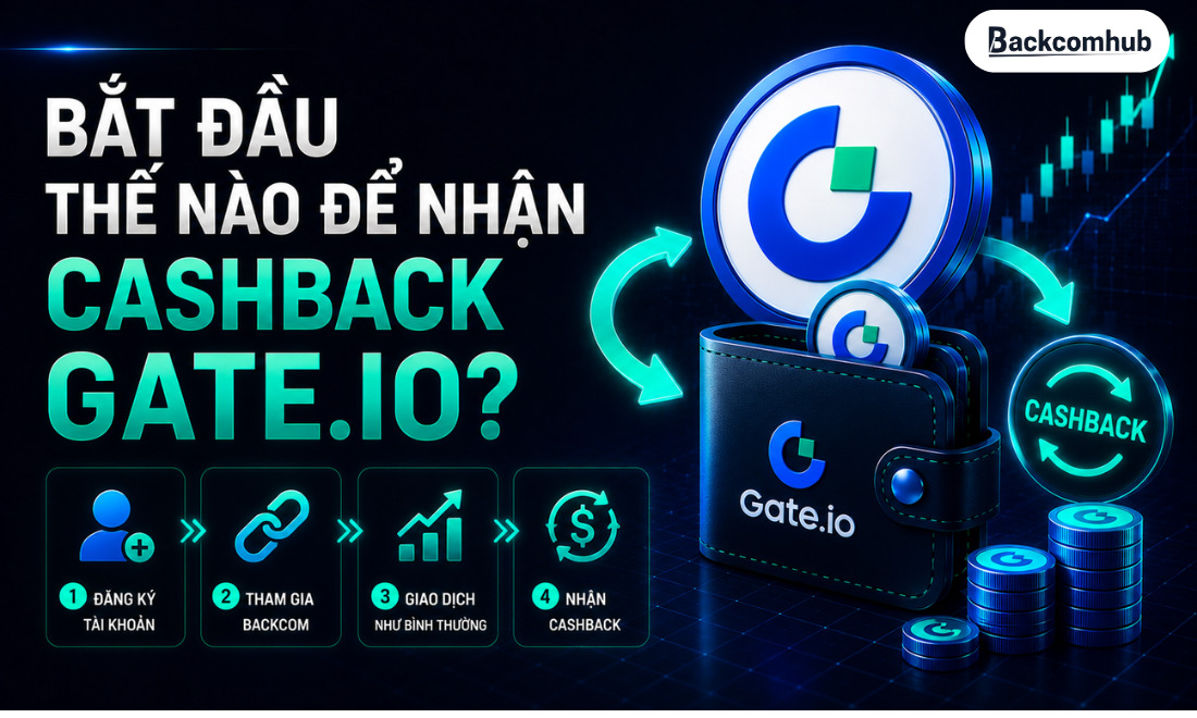 Bắt đầu thế nào để nhận cashback Gate.io?