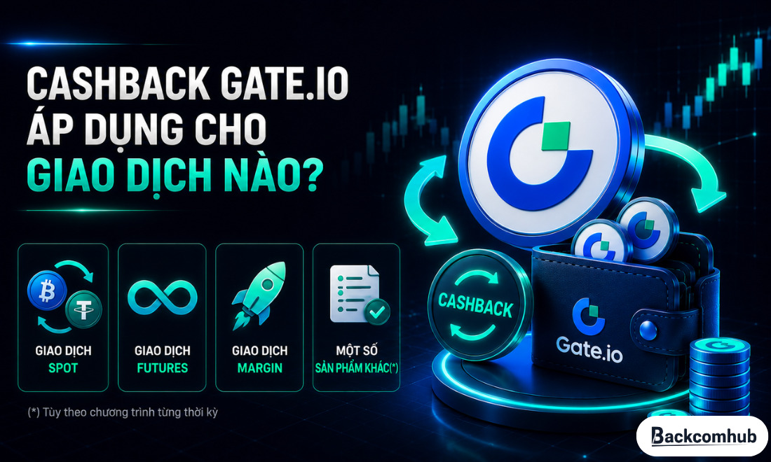 Cashback Gate.io áp dụng cho giao dịch nào?
