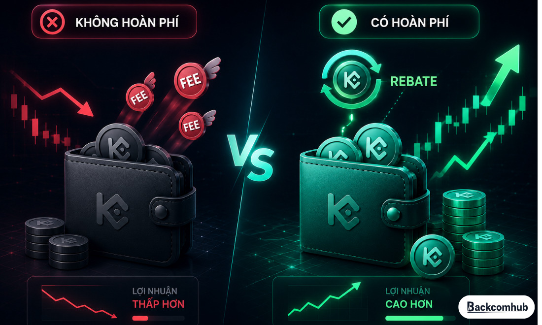 So sánh: Có và không có hoàn phí KuCoin